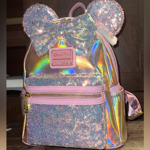 Loungefly Disney EARidescent mini backpack - Picture 3 of 5